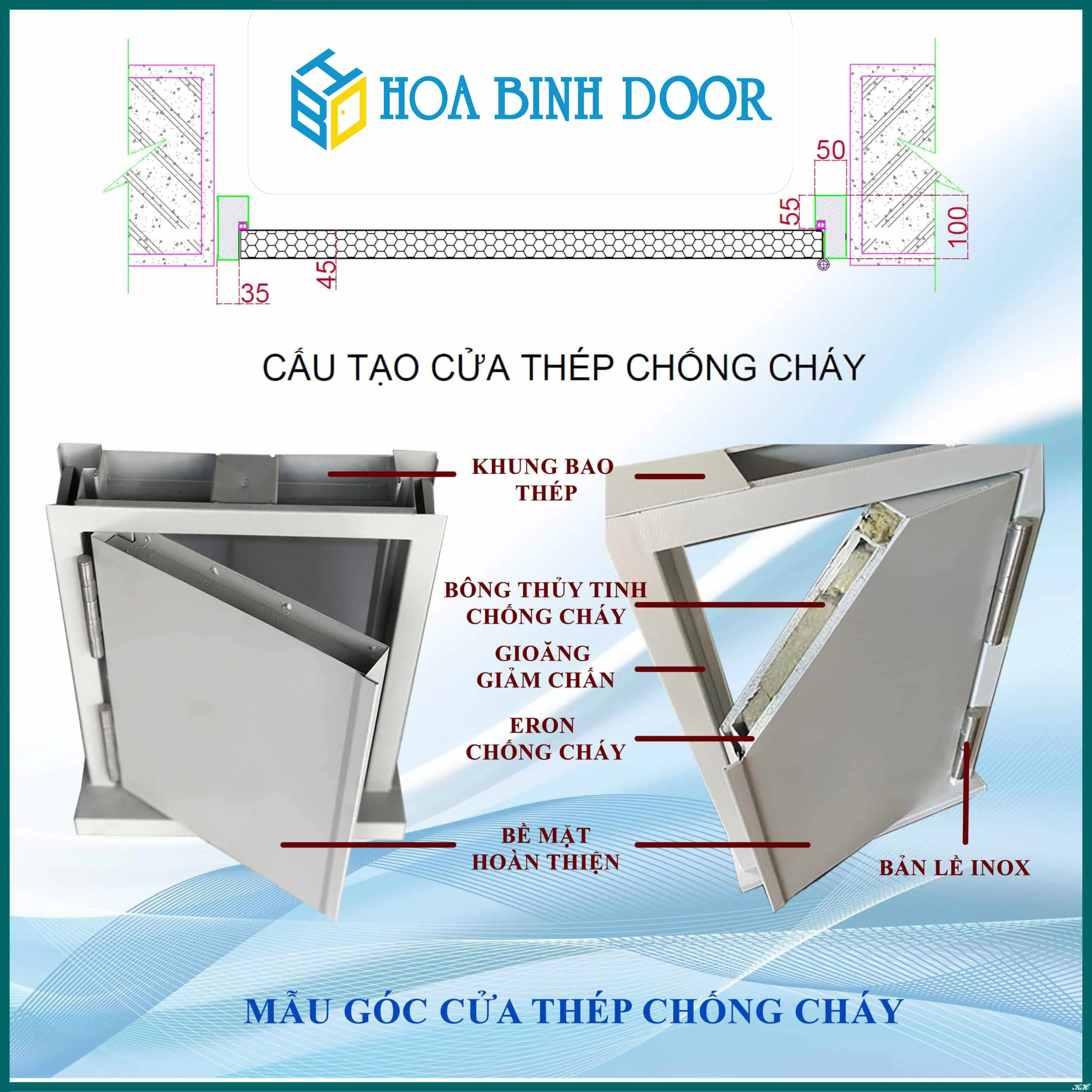 Báo Giá Cửa Thép Chống Cháy EI90 Mới Nhất Tháng 5/2025